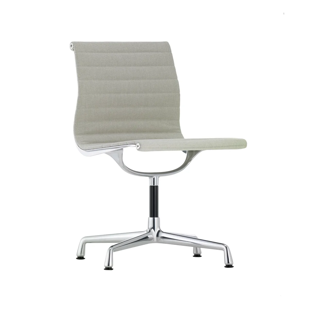 Vitra EA 101 i Hopsak warmgrey/ivory med polerad aluminium