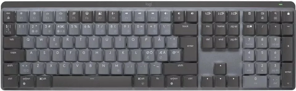 Logitech MX Mechanical trådlöst mekaniskt tangentbord i grafit