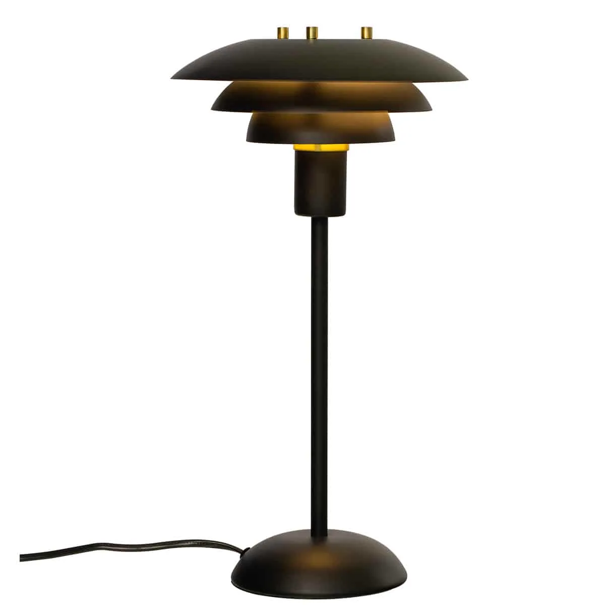 Epsilon bordslampa i liten storlek, svart