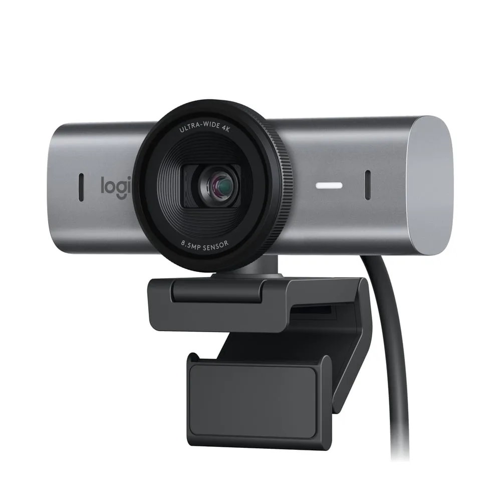 Logitech MX Brio 4K webbkamera i mörkt utförande