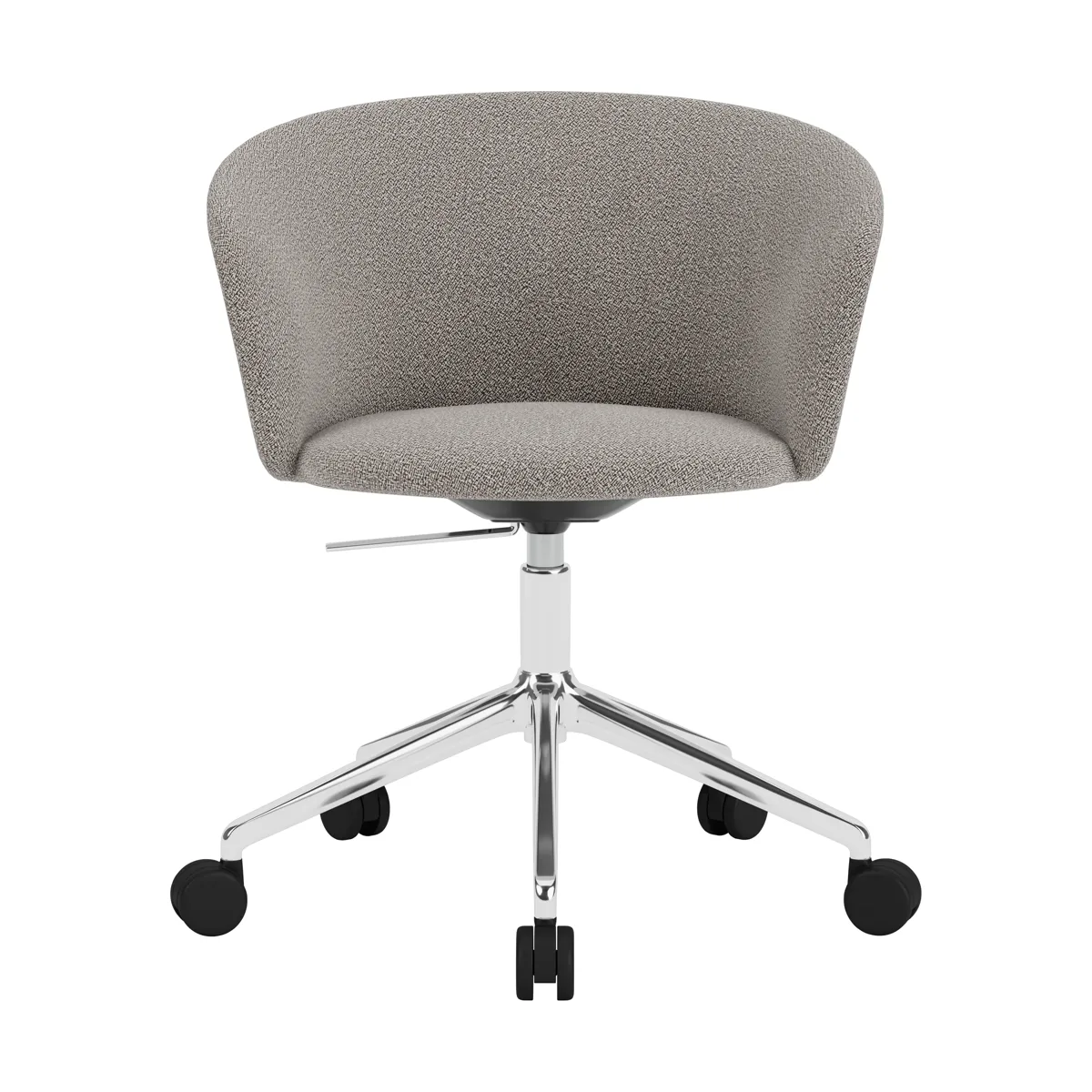 HEM Kendo Swivel kontorsstol med fem hjul i Porcelain och polerad aluminium