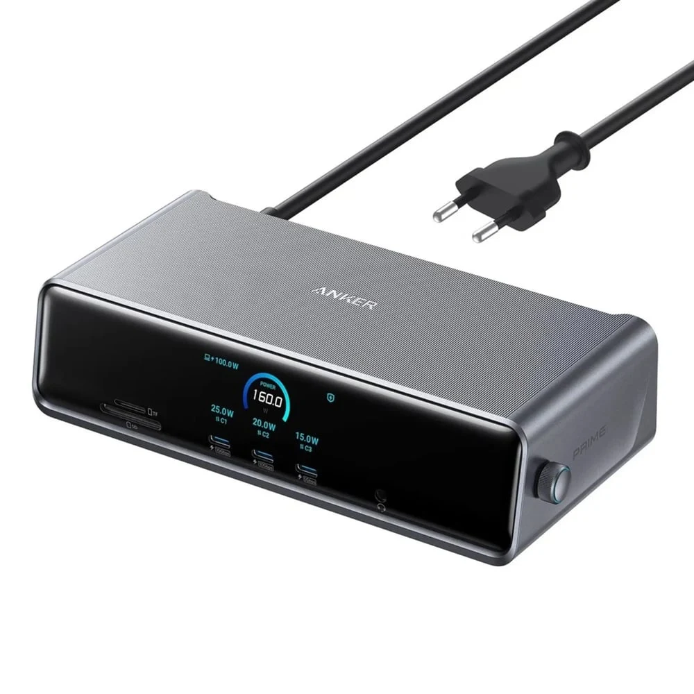Anker Prime multiadapter med fjorton anslutningar