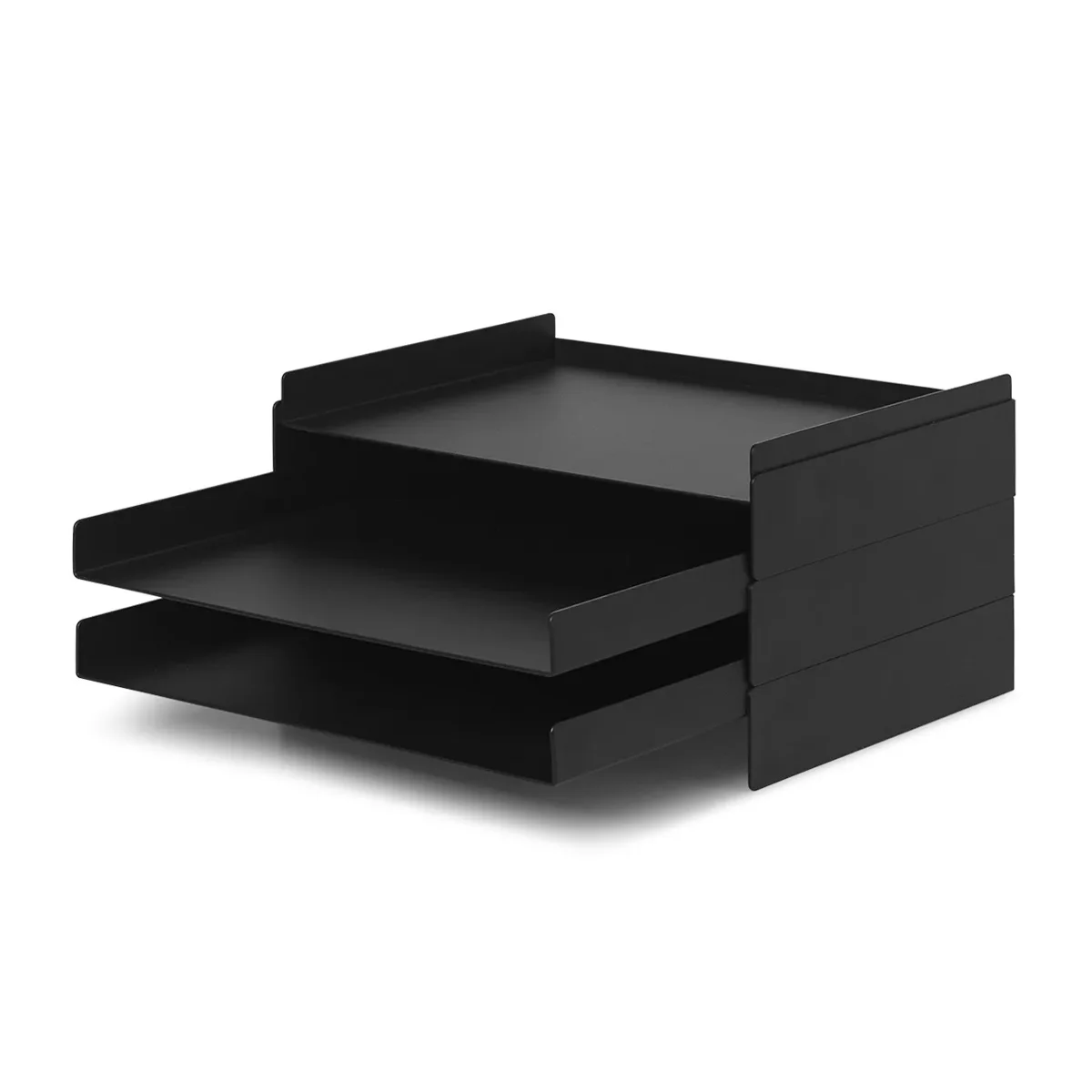 Ferm Living 2x2 Organiser i svart metall med fack för dokument