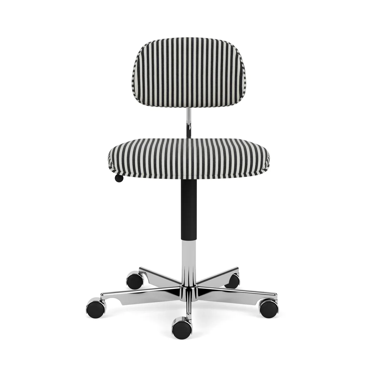 Montana Kevi 2534U kontorsstol i klädseln Stripe med aluminiumdetaljer