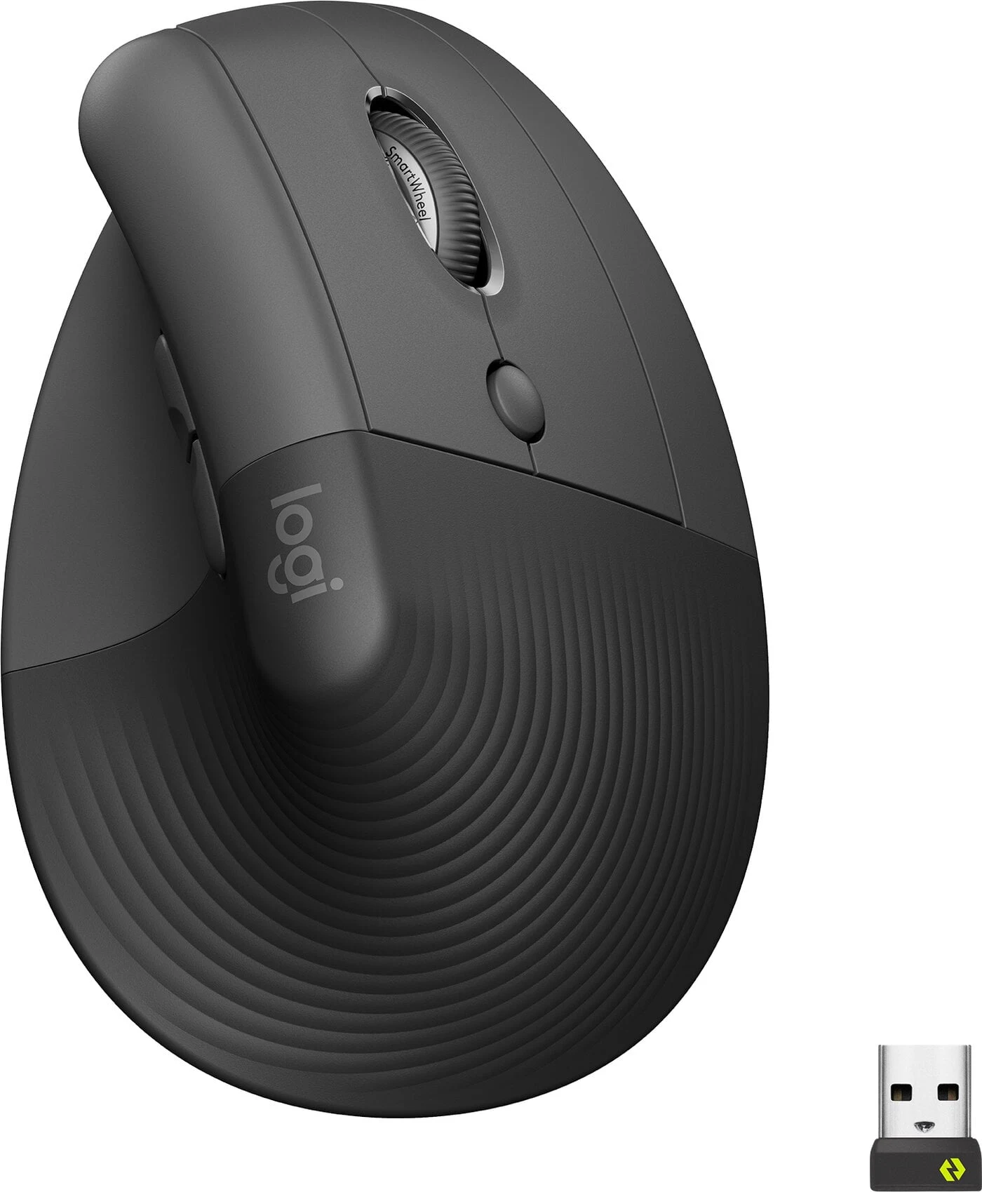 Logitech Lift Vertical ergonomisk mus i grafitgrått