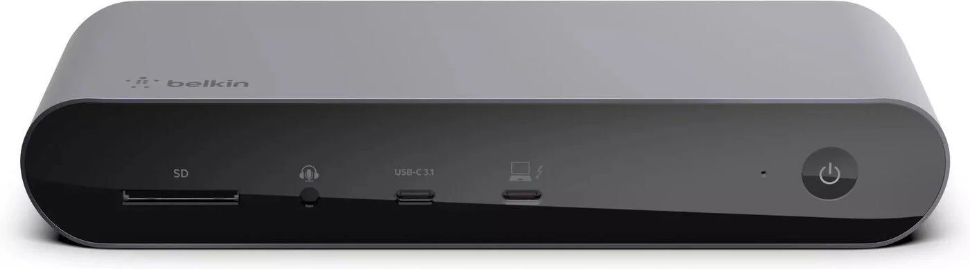 Belkin Pro Thunderbolt 4 dockningsstation i grått
