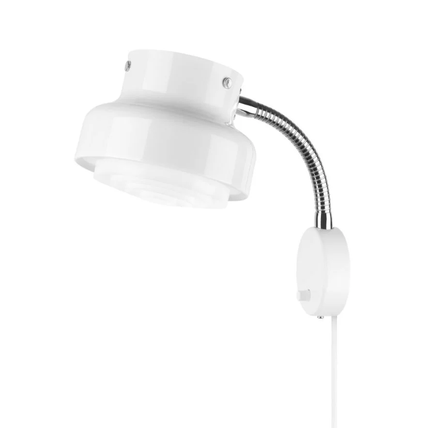 Vägglampa Bumling Mini 19 cm i vitt från Ateljé Lyktan