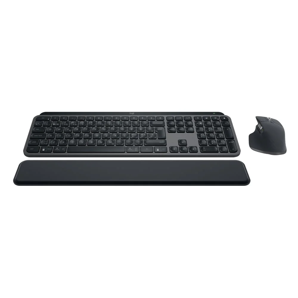 Logitech MX Keys S Combo med tangentbord, handledsstöd och mus