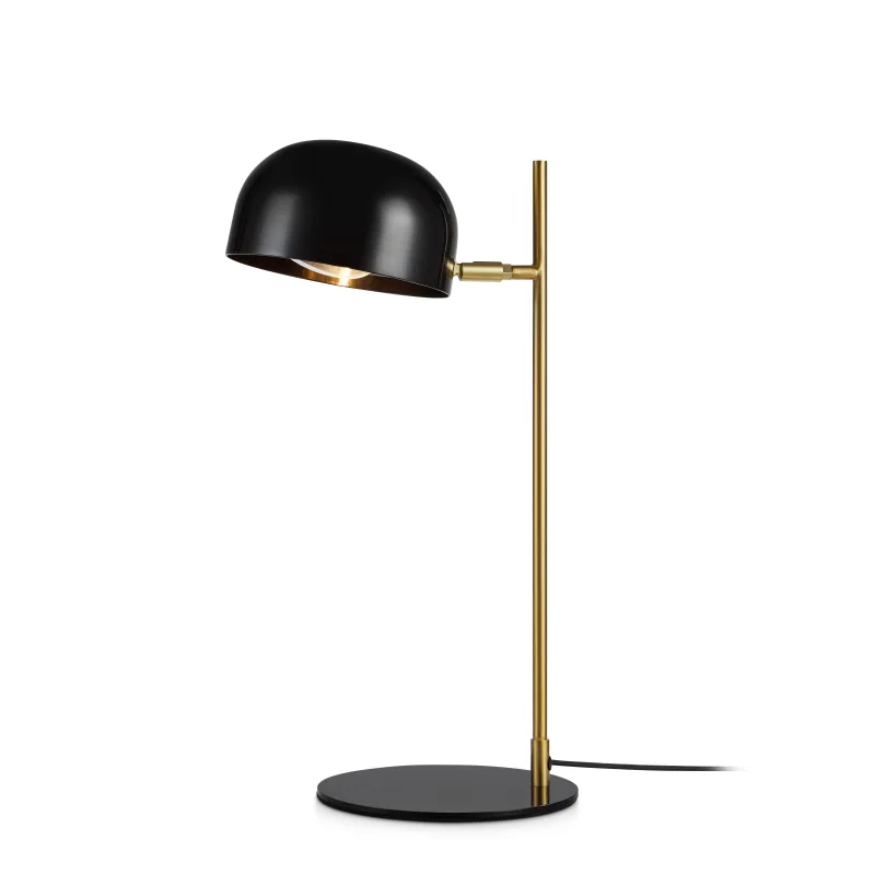Markslöjd Pose bordslampa i svart med borstad mässing