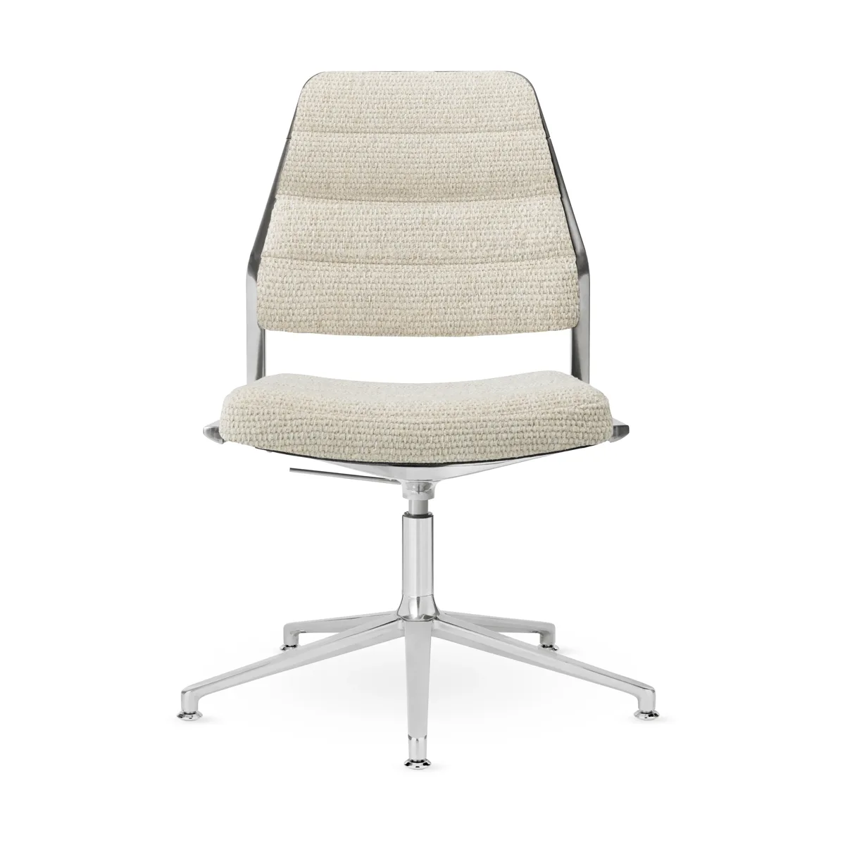 Vipp454+ Swivel chair kontorsstol i Wavy-klädsel med polerad aluminium