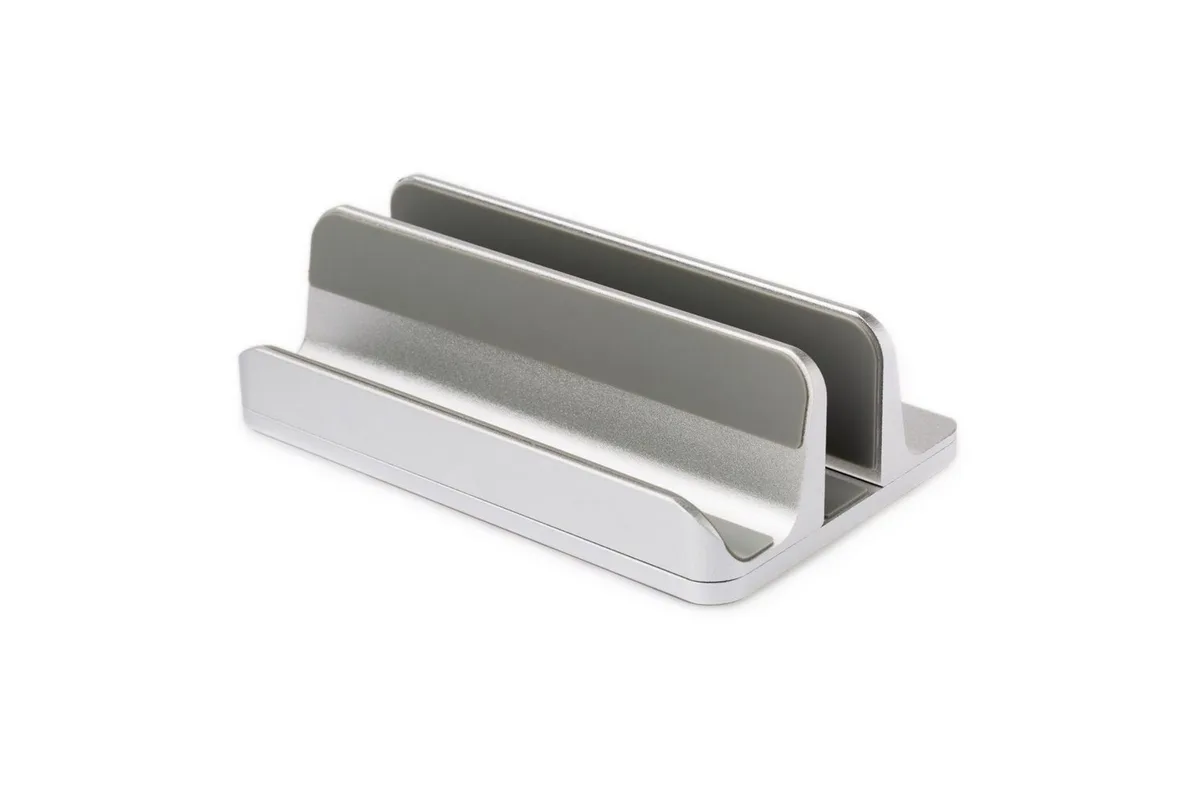 Desire2 2-in-1 justerbart bordsställ i silverfärgad aluminium