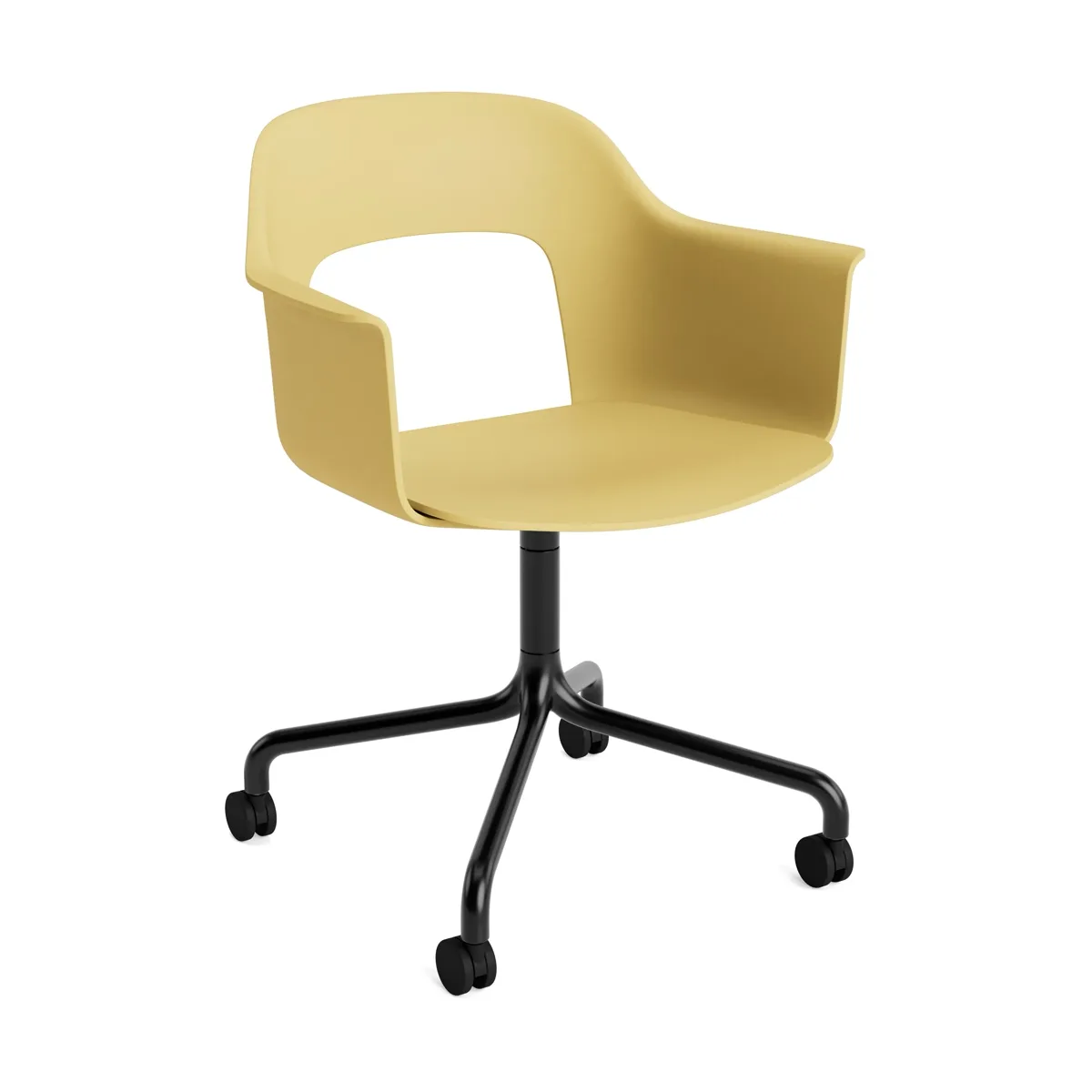 HAY Layout Armchair 261 i klädseln Biscotti med svart stativ