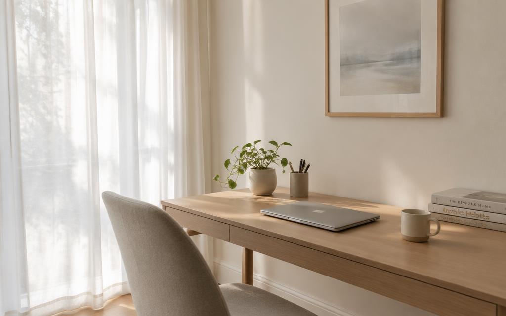 Genomtänkt designkontor i hemmiljö